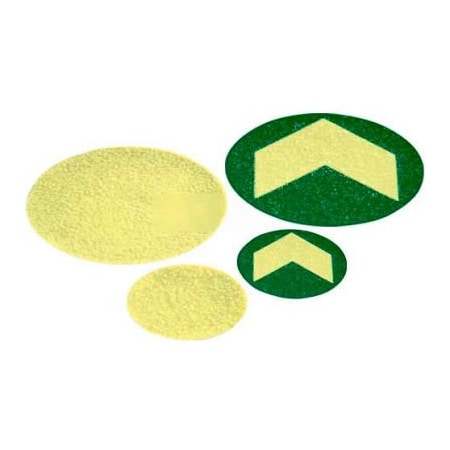 American Permalight 10 Photoluminescent Super-Glow Chevron Anti-Skid Dots 2-3/8", Durable Polycarbonate, Self-Adhesive 83-40099